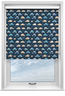 Roadtrip, Navy Blue - Roller Blind